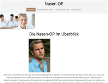 Tablet Screenshot of nasen-op.com